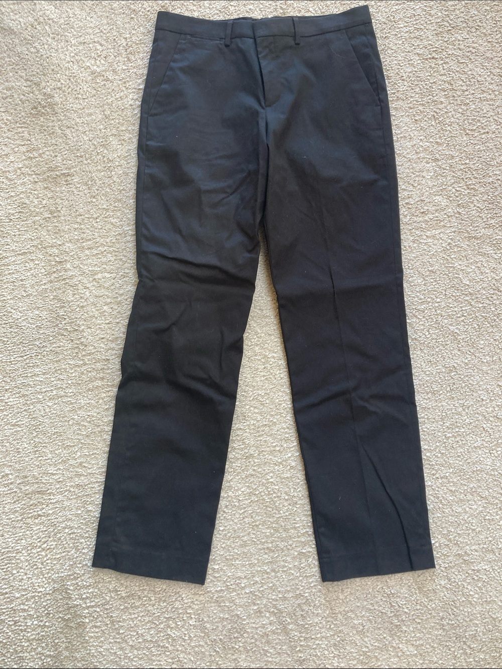 Express Men's Black Dress Pants - Slim Straight